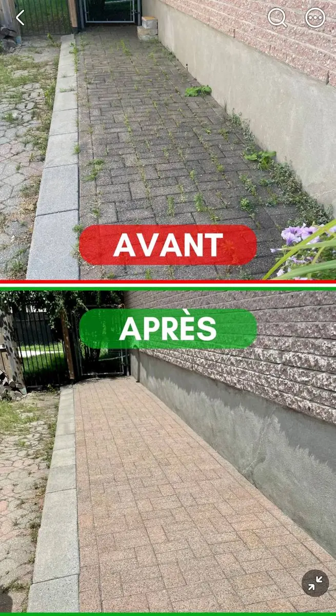 Avant et après du nettoyage Essentiel d’un passage à Westmount